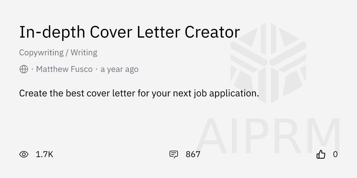 cover letter creator ai